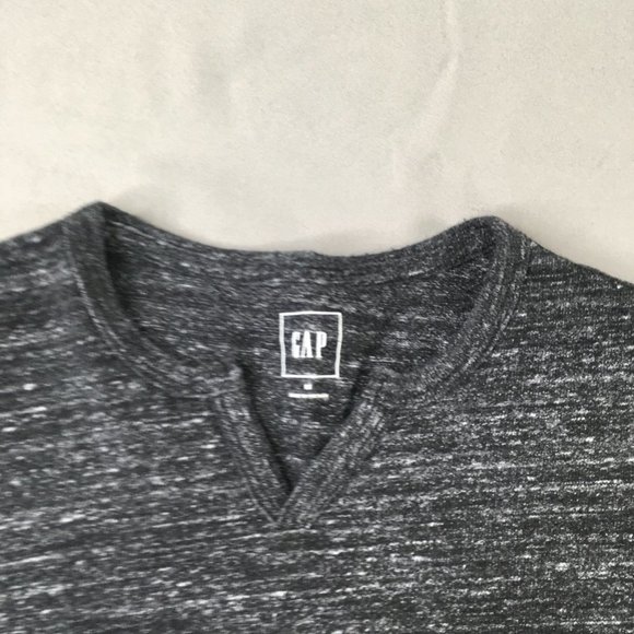 Gap Mens Sweater Gray Medium V-Neck Pullover Casual Comfort Sweatshirt #0502 - Picture 3 of 8